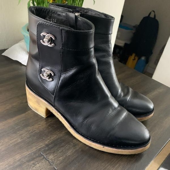 CHANEL Shoes - Chanel boots size 37.5 color black